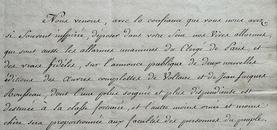 Mandement Rousseau Voltaire